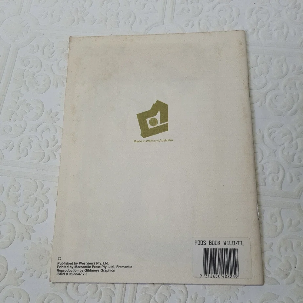 Vintage AUSTRALIAN WILDFLOWERS ADDRESS AND PHONE BOOK Mary Edwards Floral Art
